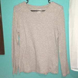 Plain Gray Long Sleeve Tee
